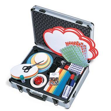 Franken Moderationskoffer UMMK 43x12x32cm Aluminium silber