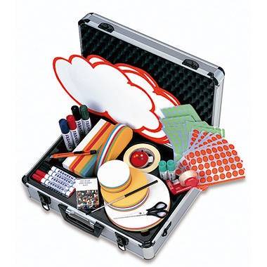 Franken Moderationskoffer Profi UMK 48x16x37cm 2.500Teile Aluminium si