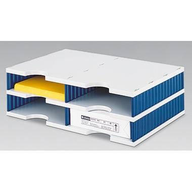 styro Grundeinheit styrodoc duo 268-0202.38 4Fächer gr/bl