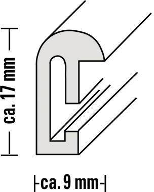 Hama Bilderrahmen Sevilla 00066432 21x29,7cm Kunststoff silber