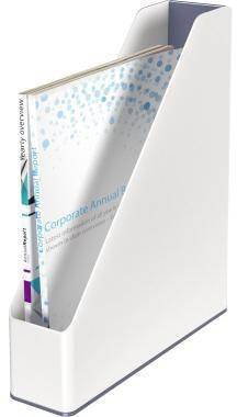 Leitz Stehsammler WOW 53621001 DIN A4 PS weiß/grau