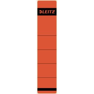 Leitz Ordneretikett 16430025 kurz/schmal Papier rot 10 St./Pack.