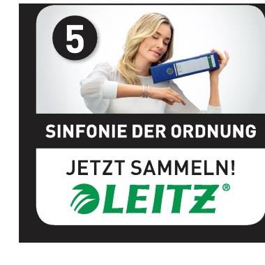 Leitz Register 12930000 DIN A4 1-10 volle Höhe PP farbig/transparent