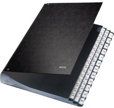 Leitz Pultordner 58440095 DIN A4 44Fächer Hartpappe schwarz