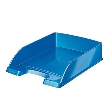 Leitz Briefablage WOW Plus 52263036 DIN A4 stapelbar PS blau metallic