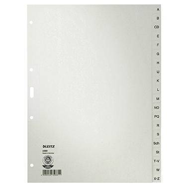 Leitz Register 43000085 A-Z DIN A4 20teilig Papier grau