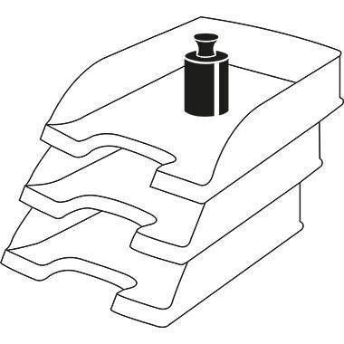 Leitz Briefablage Sorty 52300035 DIN A4/C4 quer PS blau