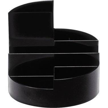 MAUL Stifteköcher 4117690 rund 6Fächer Kunststoff schwarz