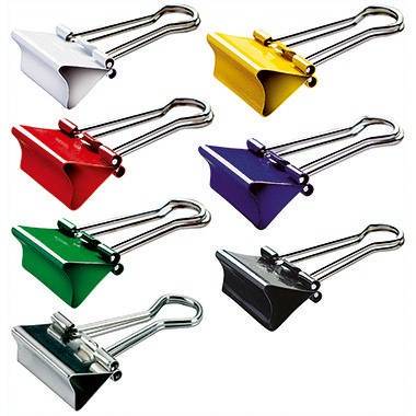 MAUL Foldbackklemmer mauly 2141999 Klemmweite 7mm f.sort. 12St./Pack.