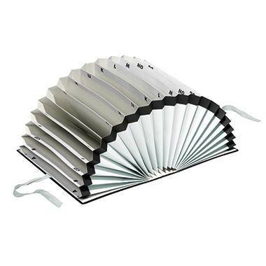 PAGNA Vorordner 24211-04 DIN A4 A-Z 20Fächer PVC/Hartpappe sw