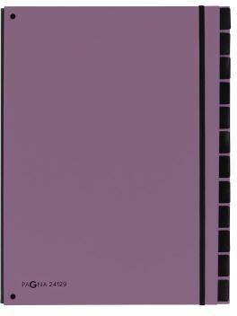 PAGNA Pultordner 24129-12 34x26,5x2cm 12Fächer lila