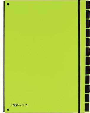 PAGNA Pultordner 24129-17 34x26,5x2cm 12Fächer lindgrün