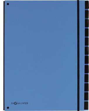 PAGNA Pultordner 24129-13 34x26,5x2cm 12Fächer hellblau