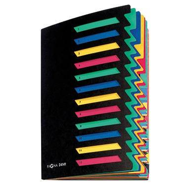 PAGNA Ordnungsmappe Deskorganizer 24151-04 DIN A4 24tlg. Pressspan sw