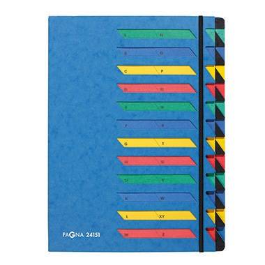 PAGNA Ordnungsmappe Deskorganizer 24151-02 DIN A4 24tlg. Pressspan bl