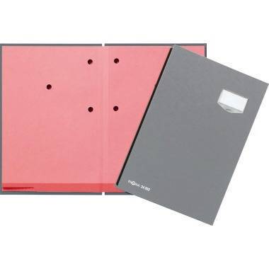 PAGNA Unterschriftenmappe de Luxe 24202-06 20Fächer Pappe grau