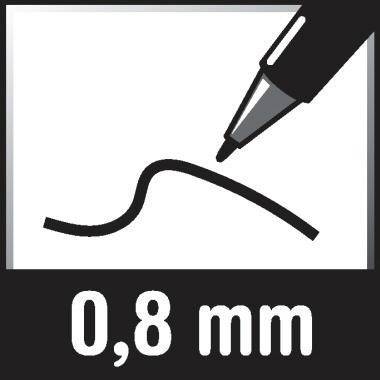 Pentel Feinschreiber Sign Pen S520-B max. 2mm Acrylspitze rt