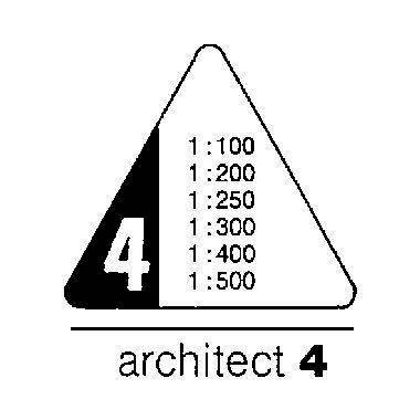 RUMOLD Dreikantmaßstab 150/4/30 Architekt 4 30cm Kunststoff weiß