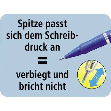 STABILO Feinschreiber sensor 189/40 Strichstärke 0,3mm rot