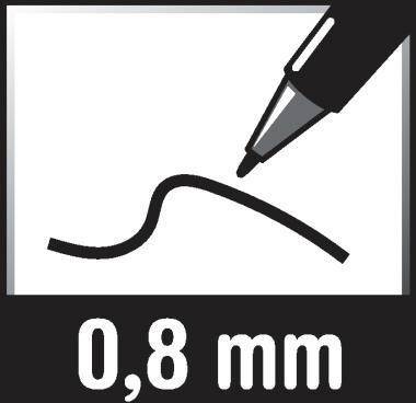 STABILO Feinschreiber GREENpoint 6088/40 0,8mm rot