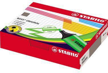 STABILO Textmarker BOSS ORIGINAL 70/10-1 2-5mm sortiert 10 St./Pack.