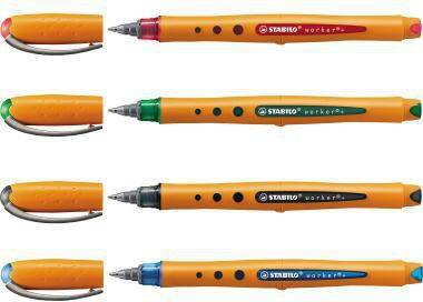 STABILO Rollerball bionic worker fine 2016/46 0,3mm Kappenmodell sw