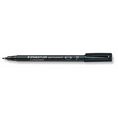 STAEDTLER Folienschreiber Lumocolor 318-9 0,6mm permanent schwarz