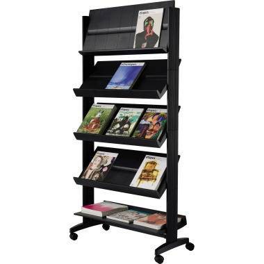 Paperflow Prospektständer Uno 255N.01 5Auflagen mobil schwarz