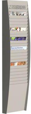 Paperflow Wand-Sortiertafel V 25F A4V1X25.02 DIN A4 grau