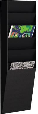 Paperflow Wand-Sortiertafel V 6F A4V1X6.01 DIN A4 schwarz