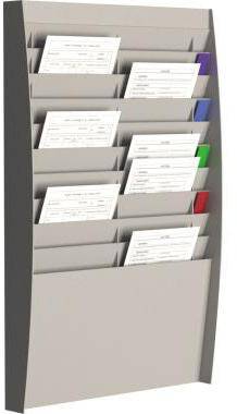 Paperflow Wand-Sortiertafel V 20F A4V2X10.02 DIN A4 grau
