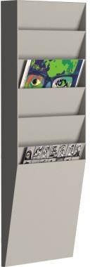 Paperflow Wand-Sortiertafel V 6F A4V1X6.02 DIN A4 grau