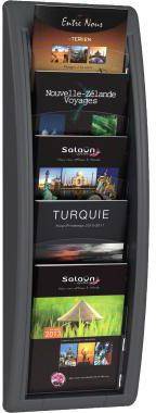 Paperflow Prospekthalter QUICK BLICK 4063.11 5Fächer anthrazit