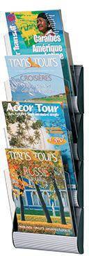 Paperflow Wandprospekthalter INTEGRAL 4064X4.35 DIN A4 alu