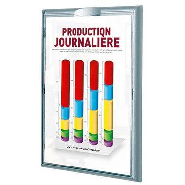 Paperflow Infodisplay 4066X4.35 DIN A4 aluminium 4 St./Pack.