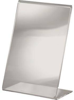 Sigel Tischaufsteller TA214 DIN A6 106x155mm L-Form Acryl glasklar