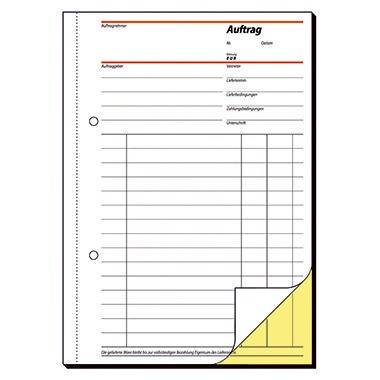 Sigel Auftragsformular SD001 DIN A5 selbstdurchschreibend 2x40Blatt