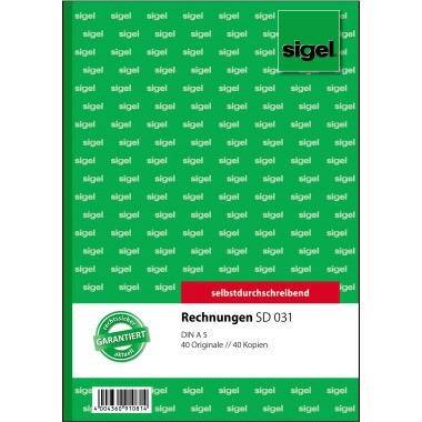 Sigel Rechnung SD031 DIN A5 selbstdurchschreibend 2x40Blatt