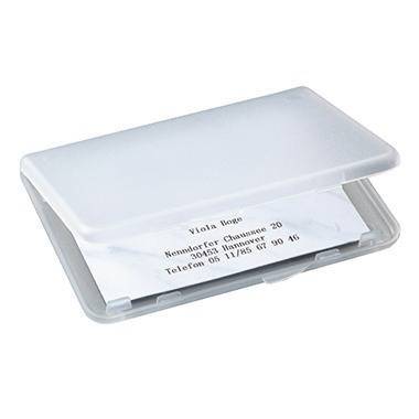 Sigel Visitenkartenetui VA140 89x57mm Kunststoff transparent