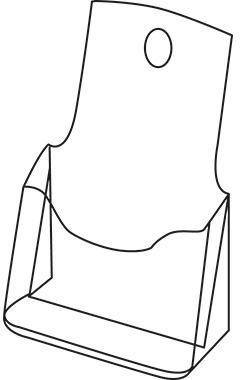 Sigel Prospekthalter LH113 für DIN lang 1Fach Acryl glasklar