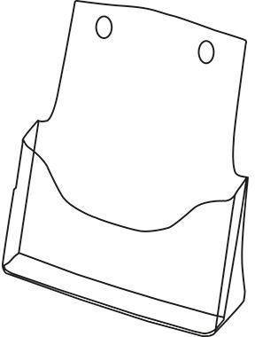 Sigel Prospekthalter LH110 für DIN A4 1Fach Acryl glasklar