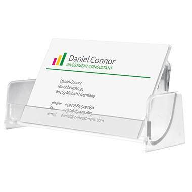 Sigel Visitenkartenhalter VA120 max. 50Karten Polystyrol glasklar