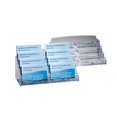 Sigel Visitenkartenaufsteller VA138 8Fächer glasklar