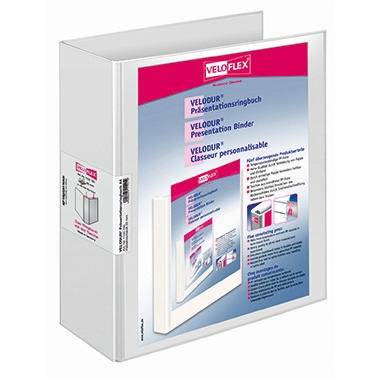Veloflex Präsentationsringbuch VELODUR 1142190 85mm weiß