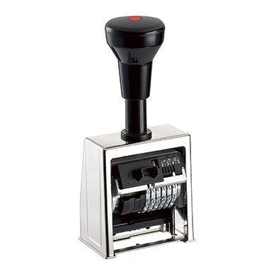 REINER Paginierstempel Numeroteur B6 200300-011 6Räder vercromt/sw