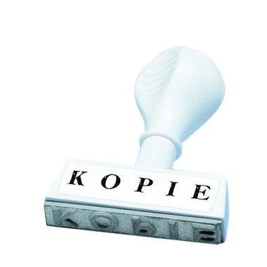WEDO Textstempel 19324 KOPIE 45mm Kunststoff weiß