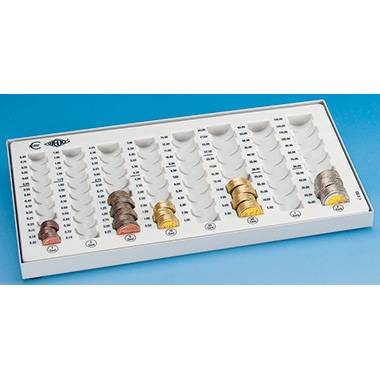 WEDO Geldzählbrett Kompakt 160800037 33,3x18,3x3,1cm lichtgrau