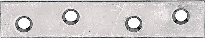 Flachverb.L.80mm B.15mm S.1,75mm STA sdmverz.Löcher 4 GAH 100 Stück