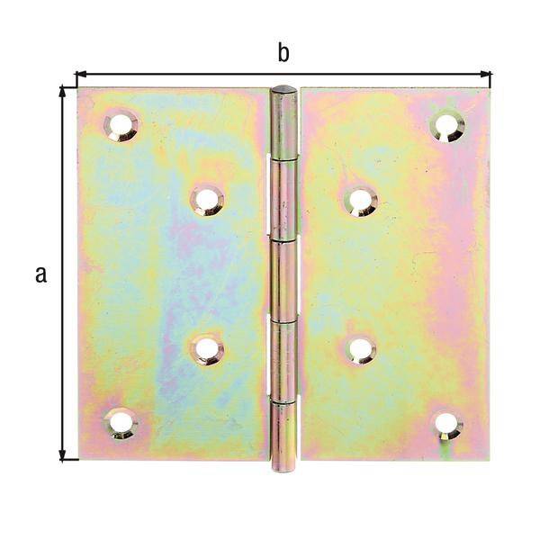 Scharnier H.100mm B.100mm S.1,2mm STA sdmverz.quad.GAH 10 Stück