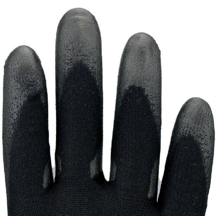 Handschuhe Gr.7 schwarz PA m.Soft-Polyurethan ASATEX